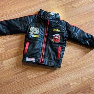 Lighting McQueen leather jacket